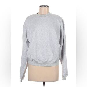Skims💗Cotton Fleece Light Grey Classic Crewneck Medium